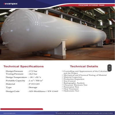 PENTANE STORAGE TANK